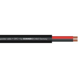 SOMMER CABLE Câble haut-parleur 2x2,5 100m bk FRNC - Câbles pour haut-parleurs