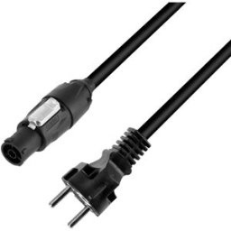 Adam Hall Cables 4 STAR TCON 0500 - Câble d'alimentation Rean X-Series® IP65 x CEE7/7 5 m - powerCON TRUE1® et câbles de raccordement au rés...