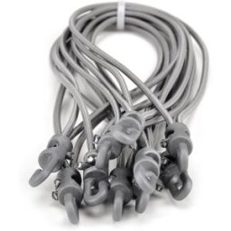 Riggatec Spannfix 4mm gris argenté 27cm 10 pcs. - Cordons élastiques-Spannfix