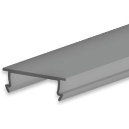 ISOLED Diffuseur COVER48 noir/mat 300cm pour profilé PURE12/PURE14/STAIRS13 - Profilés LED et profilés encastrés