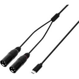 Adam Hall Cables 3 STAR Y MM USB-C 0150 - Câble USB-C en Y 2 x XLR mâle x USB-C 1,5 m - Câbles Y