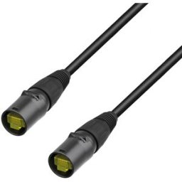 Adam Hall Cables 5 STAR ECON CAT6 RR 3m - Câble réseau Cat.6a (S/FTP) Neutrik etherCON® - Cat.6a câbles avec etherCON et boîtier