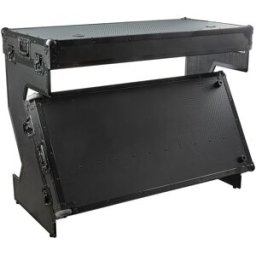 SHOWGEAR Table portable de style Z polyvalente - Flight case hybride - Noir - Tables & Supports DJ