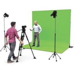 WENTEX P&D; Rideau Chromakey Molton 300 g/m² Écran vert - 290 x 400 cm (L x H) - Rideaux Pipe & Drape