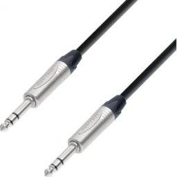 Adam Hall Cables 5 STAR BVV 0500 - Câble de Patch Neutrik Jack 6,35 mm TRS stéréo vers Jack - Câbles symétriques