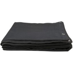 SHOWGEAR Toile de fond Stagemolton 320 g/m² Noir - 600 x 450 cm (L x H) - Tissus confectionnés