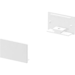 SLV GRAZIA 20, embouts pour profil en saillie plat, avec diffuseur plat, blanc, 2 pièces - Accessoires pour éclairage décoratif