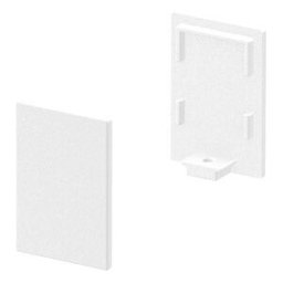 SLV GRAZIA 10, embouts pour profil en saillie standard, avec diffuseur haut, blanc, 2 pièces - Accessoires pour éclairage décoratif