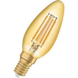 OSRAM Vintage 1906® LED CLASSIC B 4W 824 Gold E14 - Lampes LED socle E14