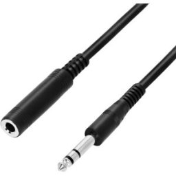 Adam Hall Cables 3 STAR BOV 0600 - Rallonge Câble Casque Audio Jack stéréo 6,3 mm vers Jack - Câbles symétriques