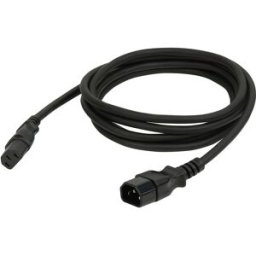 DAP-Audio Câble IEC C13 femelle vers IEC C14 mâle 3 x 1,5 mm² 6 m - Câbles d'alimentation IEC