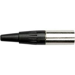 DAP-Audio N-CON Mini XLR 4P Plug - mâle Boîtier en nickel - Connecteurs XLR 4 pol.