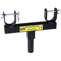 BLOCK AND BLOCK BLOC ET BLOC AH3502 support fixe pour insertion de structure alu 35mm femelle - Autres accessoires