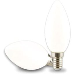 ISOLED Bougie LED E14, 4W, opaque, blanc chaud, gradable - Lampes LED socle E14