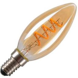 SLV LED C35, ampoule LED, doré, E14, 2 W, 1800 K - Lampes LED socle E14