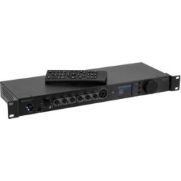 OMNITRONIC EP-220NET Préamplificateur avec radio Internet, DAB+ et Bluetooth - Lecteur simple CD/DVD et MP3