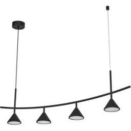 LEDVANCE Decor Fuji 4XPendant Linear 16W 930 Noir - Lampes pendulaires