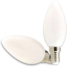 ISOLED Bougie LED E14, 2W, opaque, blanc chaud, gradable - Lampes LED socle E14