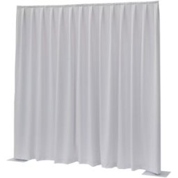 WENTEX P&D; Rideau occultant 260 g/m² Blanc - 330 x 400 cm (L x H) - plissé - Rideaux Pipe & Drape
