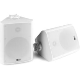 Power Dynamics BC50V Paire d'enceintes blanches 100V 8 Ohm 5,25" 120W - IPX5 - Haut-parleurs d'installation