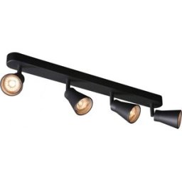 SLV AVO, applique et plafonnier intérieur, quad, noir, GU10/QPAR51, 4x 50W max - Lampes murales et de plafond