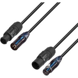 Adam Hall Cables 5 STAR H TCON A 1000 - Câble hybride XLR audio Neutrik® et TRUE1® 10 m - Câbles hybrides audio