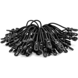 Riggatec Spannfix 4mm noir 13cm 50 pcs. - Cordons élastiques-Spannfix
