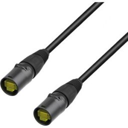Adam Hall Cables 5 STAR ECON CAT6 RR 10m - Câble réseau Cat.6a (S/FTP) Neutrik etherCON® - Cat.6a câbles avec etherCON et boîtier