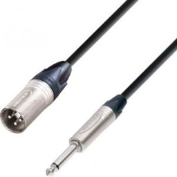 Adam Hall Cables 5 STAR MMP 0500 - Câble Micro Neutrik XLR mâle vers Jack 6,35 mm mono 5 m - Câbles asymétriques