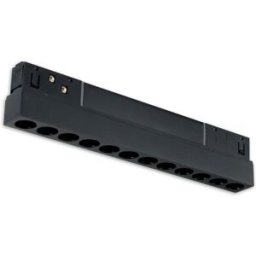 ISOLED Track48 luminaire raster 22cm noir, 12W, 36°, UGR - Lampes avec adaptateur triphasé 48V