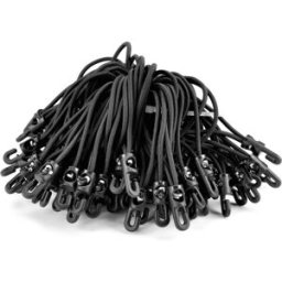 Riggatec Spannfix 4mm noir 13cm 100 pcs. - Cordons élastiques-Spannfix