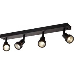 SLV PURI, applique et plafonnier intérieur, quad, noir mat, GU10/QPAR51, 4x 50W max - Lampes murales et de plafond