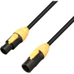 Adam Hall Cables 8101 TCONL 0300 X - Câble Power Link 3 m certifié IP65 - powerCON TRUE1® et câbles de raccordement au réseau électrique