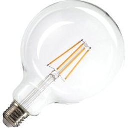 SLV G125 E27, ampoule LED, transparent, 7,5 W, 2700 K, IRC90, 320° - Lampes LED socle E27