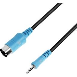 Adam Hall Cables 3 STAR B WMIDI 0060 - Câble Midi TRS (type A) jack 3,5 mm TRS vers Midi 5 - Câbles de raccordement symétriques