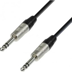 Adam Hall Cables 4 STAR BVV 0060 - Câble de Patch REAN Jack 6,35 mm TRS stéréo vers Jack 6,35 - Câbles symétriques