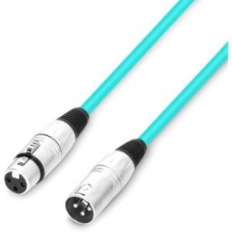 Adam Hall Cables 3 STAR MMF 0100 GRN - Câble microphone XLR femelle vers XLR mâle1 m vert - Câbles de microphone colorés