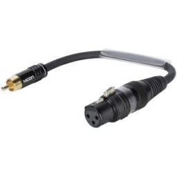 SOMMER CABLE Câble adaptateur XLR(F)/RCA(M) 0.15m bk - Câbles Adaptateurs