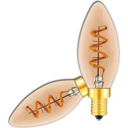 ISOLED Bougie LED E14 Vintage Line, ambre, 4W 2200K - Lampes LED socle E14