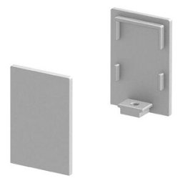SLV GRAZIA 10, embouts pour profil en saillie standard, avec diffuseur haut, alu, 2 pièces - Accessoires pour éclairage décoratif
