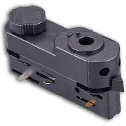 ISOLED Rail DALI triphasé Adaptateur universel, noir - Accessoires pour barres conductrices triphasées