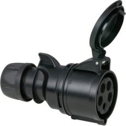 PCE CEE 32A 400V 5p Plug Female - Noir, Turbo Twist, IP44 - Connecteurs CEE