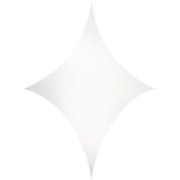 WENTEX Stretch Shape Diamond Large Blanc 2,5 m (L) - 3,75 m (H) - Tissus et filets