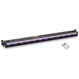 Cameo UV BAR 200 IR - Barre LED 12 x 3 W UV noire avec télécommande infrarouge - Effets UV et accessoires