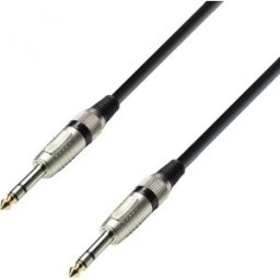 Adam Hall Cables 3 STAR BVV 0300 - Câble Audio Jack 6,35 mm stéréo vers Jack 6,35 mm 3 m - Câbles symétriques