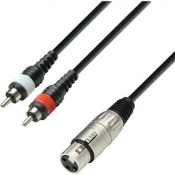 Adam Hall Cables K3 YFCC 0600 - Câble audio embase XLR sur 2 - Câbles Y