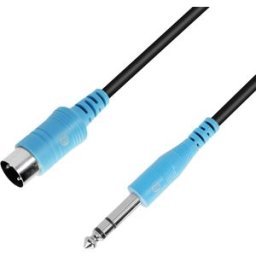 Adam Hall Cables 3 STAR B VMIDI 0060 - Câble Midi TRS (type A) jack 6,3 mm TRS vers Midi 5 - Câbles de raccordement symétriques