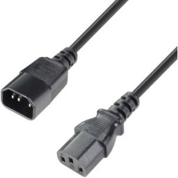 Adam Hall Cables 3 STAR PLK 0300 - Câble d'alimentation Adam Hall® IEC C13 x IEC C14 3 m - Câbles d'extension d'alimentation