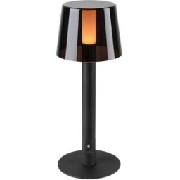 SLV TAHA Set de luminaires, sans fil, IP65, 2700 K, variable, noir - Lampes d’ambiance, de table et sur pied
