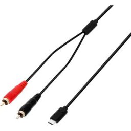 Adam Hall Cables 3 STAR Y CC USB-C 0300 - Câble USB-C en Y 2 x RCA/cinch mâle x USB-C 3 m - Câbles Y
